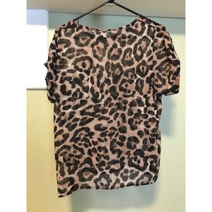 Leopard print blouse